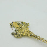 Victorian Sterling Silver Gilt Rowing Boat Terminal Dessert Spoon 1898 London
