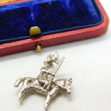 Sterling Silver Canadian Guardsman Soldier Charm Pendant Vintage c1970