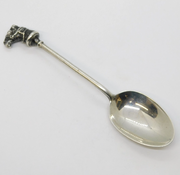Sterling Silver Cast Camel Head Teaspoon Antique 1928 Sheffield