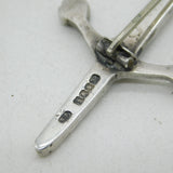 Robert Allison Scottish Sterling Silver Sword Brooch Antique 1947 Glasgow