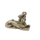 Sterling Silver Egyptian Sphynx Charm Pendant Vintage c1970