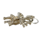 Sterling Silver Scottish Highland Bagpiper Charm Pendant Vintage c1970
