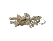 Sterling Silver Scottish Highland Bagpiper Charm Pendant Vintage c1970
