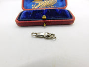 Sterling Silver Swimmer Charm Pendant Vintage c1970