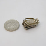 Sterling Silver Scottish Sporran Opening Charm Pendant Vintage c1970s