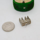 Sterling Silver Marble Arch Charm Pendant Vintage c1970
