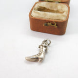 Sterling Silver Puss in Boots Charm Pendant Vintage c1970