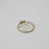 Sterling Silver Cut Out Round "21" Birthday Charm Pendant Vintage c1970