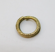 Victorian Sterling Silver Gilt Floral Chased Split Ring Finding Antique c1860