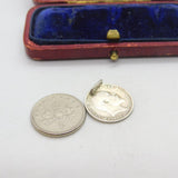 Sterling Silver Authentic Threepence Charm Pendant 1902