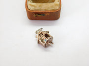 Sterling Silver Weathervane Fair or Bad Rotating Charm Pendant Vintage c1970