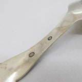 Danish Sterling Silver Stone Monument Tea Caddy Spoon Antique 1927 Deco
