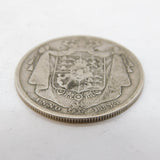 King William IV .925 Silver Half Crown Coin Antique 1834 Fair Condition