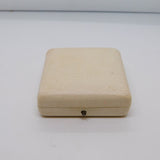 German White Faux Leather Jewellery Box Vintage c1960 Wetzlar