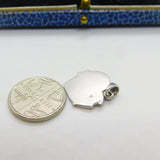 Sterling Silver Heart Shaped Friend Charm Pendant Vintage c1970