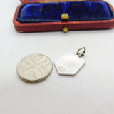 Sterling Silver and Enamel Niagara Falls Shield Charm Pendant Vintage c1970