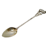 Edwardian Sterling Silver Novelty Cat Form Teaspoon Antique 1906 Birmingham