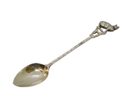 Edwardian Sterling Silver Novelty Cat Form Teaspoon Antique 1906 Birmingham