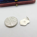 Sterling Silver & Enamel Basel Switzerland Charm Pendant Vintage c1970