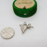 Sterling Silver Ballerina Charm Pendant Vintage c1970