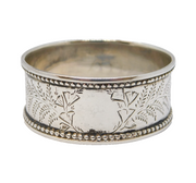 Sterling Silver Butterfly Pattern Napkin Ring Antique 1870 Birmingham