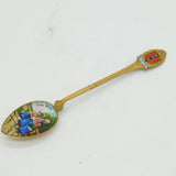 20th Century Gilt Metal & Colourful Enamel Amsterdam Souvenir Spoon Antique