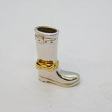 Azendi Sterling Silver & Gold Novelty Welly Boot Pendant Vintage