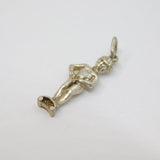Sterling Silver Manneken Pis Charm Pendant Vintage c1970