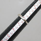 Sterling Silver Narrow Greek Key Design Band Ring Vintage c1970 Size Q