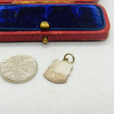 Sterling Silver Exmouth Traveller Shield Charm Pendant Vintage c1970
