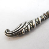 Edwardian Sterling Silver Floral Miniature Button Hook Antique 1902 Birmingham