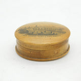 Victorian Mauchline Ware Pier, Margate Treen Snuff Box Antique c1890s