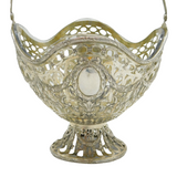 18th Century Large Hanau Sterling Silver Swing Handle Fruit Basket Antique c1790
