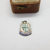 Sterling Silver John O'Groats Travel Shield Enamel Charm Pendant Vintage c1970