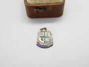 Sterling Silver John O'Groats Travel Shield Enamel Charm Pendant Vintage c1970