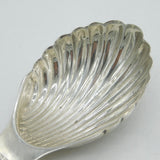 Sterling Silver Shell Bowl Tea Caddy Spoon Vintage 1970 Birmingham