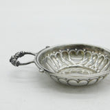 Sterling Silver Floral Pattern Tastevin Wine Tasting Cup Vintage 1991 Birmingham