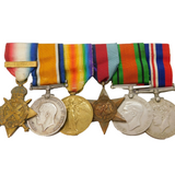 WWI & WWII Medal Group Inc. Mons Star GNR J. McNulty Royal Field Artillery