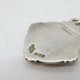 9ct Gold & Sterling Silver Sporting Fob Medal Antique 1930 Birmingham Art Deco
