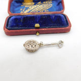 Nuvo Sterling Silver Long Frying Pan Charm Pendant Vintage c1970