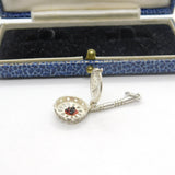 Sterling Silver Coal in the Saucepan Opening Charm Pendant Vintage c1970