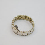Sterling Silver Claddagh Celtic Pattern Band Ring Vintage c1970 Size U 1/2
