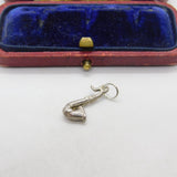 Sterling Silver Musical Saxophone Charm Pendant Vintage c1970