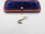 Sterling Silver Musical Saxophone Charm Pendant Vintage c1970