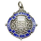 Sterling Silver & Enamel Heath Harriers Sporting Fob Medal Antique 1913 Deco
