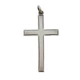 Sterling Silver Cross Charm Pendant Vintage c1970s