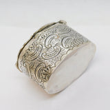 Edwardian Sterling Silver Regency Pattern Potpourri Box Antique 1902 London