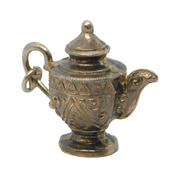 Sterling Silver Teapot Charm Pendant Vintage c1970