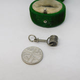 Sterling Silver Roller Charm Pendant Vintage c1970