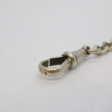 Edwardian Sterling Silver Graduating Albert Watch Chain Antique 1910 Birmingham